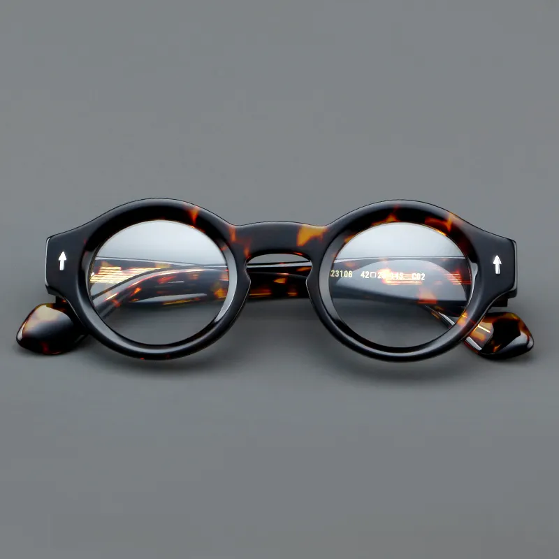 Gafas de acetato cuadradas clásicas para hombre y mujer, montura gruesa de gafas de acetato