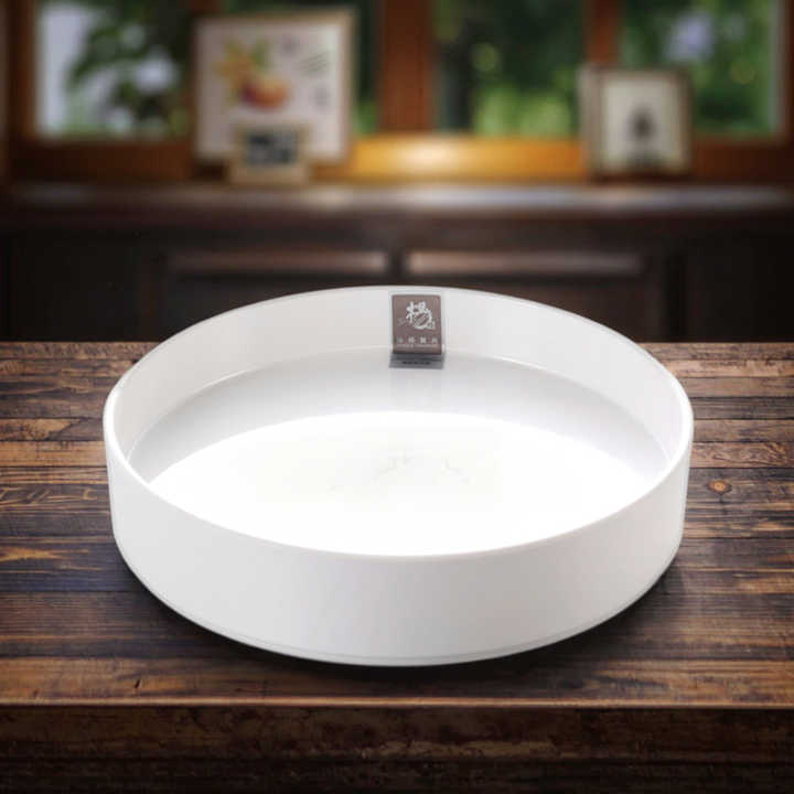 Certified High Quality 100% Melamine Round Serving Tray Large