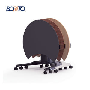 Bureau électrique convertible pour télétravail, table élévatrice moderne à jambe unique, réglable en hauteur, mobile, pour position assise ou debout, vente en gros - Product Image 4