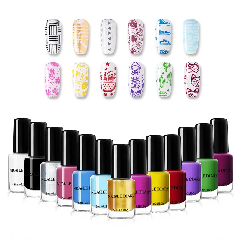 Hot Koop Stempelen Gel Polish Schilderen Gel Door Nail Art Stempelen Plaat Set Nagellak Uv Gel Schoonheid Nagels Levert groothandel