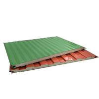 Panneau sandwich en PU sculpté pour l'isolation des murs intérieurs/extérieurs de villas modernes, panneau décoratif d'isolation thermique en métal pour maisons modernes