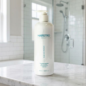 HAIRSTRO Daily Scalp Care <b>Shampoo</b> 500ml Liquid Concentrated Formula Caffeine Biotin Hair Loss Prevention Unisex All Hair Types - Product Image 1