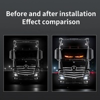 Autocollant lumineux LED pour voiture Kingshowstar, yeux de démon, RGB, contrôle par application, bande lumineuse active au son, pour camion, SUV, décoration automobile