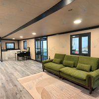Maison conteneur pliable à double aile FLKT avec salle de bain, cuisine, villa modulaire préfabriquée de luxe