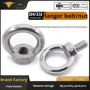 Écrou à œil métrique en acier inoxydable 304 316, boulon triangulaire à pied haut, style japonais, norme nationale - Product Image 3