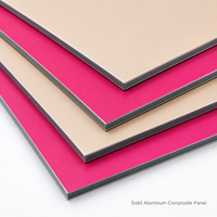 Panneau composite en aluminium métallique revêtu de PVDF FEVE de 4 mm, ACP ACM, imperméable, résistant aux intempéries, pour revêtement mural extérieur