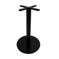 Pieds de table de restaurant en acier robuste en gros, base de table basse ronde pour bar, hôtel, mobilier de salle à manger, personnalisation OEM