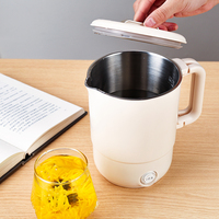 Casserole électrique portable pliable OEM de 1,8 L, mini-casserole électrique, pot de cuisson de voyage pour dortoir et usage domestique