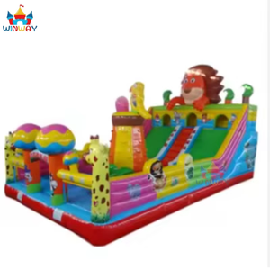 Castillo Inflable Personalizado de PVC Ecológico XZ OEM ODM WINWAYTOYS para Niños, Tamaño 10x8m, Fácil de Instalar, Capacidad Máxima - Product Image 5