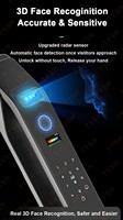 Serrure Intelligente Tuya en Vente Chaude, Reconnaissance Faciale, Serrure de Porte Biométrique