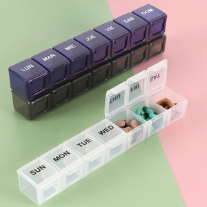 SUNSHING <b>7</b> Day Medicine Organizer Box Weekly Portable Pill Organizer Travel Vitamin Holder Planner for Supplements Fish Oil - Product Image 4