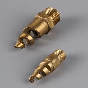BYCO 1/4" 90/120 Degree High Flow Full Cone Pigtail Brass Spray Nozzle
