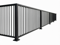 Rampe de balcon moderne en aluminium, garde-corps de terrasse, main courante d'escalier extérieur
