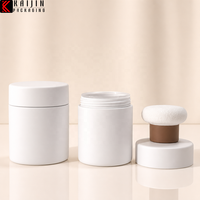 Nouvelle poudre fixante blanche compacte 20g, livrée avec un applicateur en forme de houppette, boîte vide pour poudre libre, emballage en plastique.