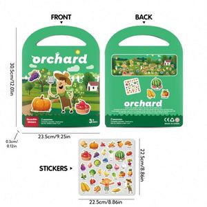 Carnet d'activités personnalisé non toxique et adapté aux enfants, jeu d'activités pour enfants, livre d'autocollants silencieux pour enfants d'âge préscolaire et autistes - Product Image 6
