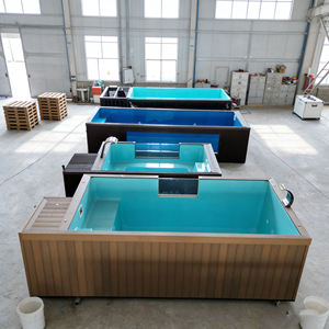 Piscina Multifuncional Rectangular Elevada, Equipo de Spa para Nadar, Lista para Usar, Prefabricada en Fibra de Vidrio - Product Image 4