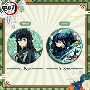 8 Estilos <span class=keywords><strong>de</strong></span> Insignias <span class=keywords><strong>de</strong></span> Mochila <span class=keywords><strong>de</strong></span> <span class=keywords><strong>Anime</strong></span>, Cosplay, Estilo Antiguo y Moderno, Insignias <span class=keywords><strong>de</strong></span> Dibujos Animados, Pines Dobles Brillantes, Colección <span class=keywords><strong>de</strong></span> Broches para Bolsas, Ropa, Regalo para Niños - Product Image 3