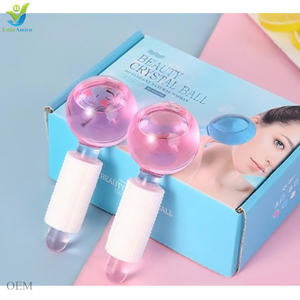 Energie Gesichts kühlung Globus Bälle Massage Eis Gesicht Roller Massage gerät Schönheits pflege Silikon Eis walze Gesichts massage gerät - Product Image 3