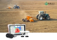 Système de nivellement de terrain GPS WISDOM BEIDOU à double contrôle par signal satellite haute précision, deux antennes IP67 pour l'agriculture