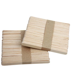 Bâtonnets d'épilation en bois portables avec spatule à Popsicle Applicateur et fournitures de <span class=keywords><strong>cire</strong></span> d'épilation des <span class=keywords><strong>sourcils</strong></span> jetables écologiques - Product Image 5