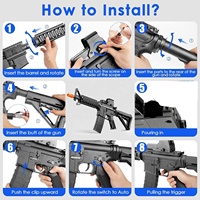Nouvelle Pistolet à Gel Électrique KK M4A1 Haute Vitesse – Lanceur Continu de Haute Qualité pour Garçons, Idéal pour le Plaisir en Extérieur et les Jeux de Tir
