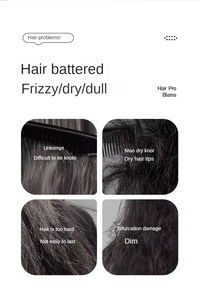 Cepillo Alisador y Rizador de Cabello Iónico Multifuncional Portátil, Peine Eléctrico de Calentamiento Rápido para Uso Doméstico - Product Image 6