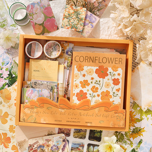 Set de Cuaderno para Niños con Diseño Floral, Caja de Regalo con Pegatinas y Material Decorativo - Product Image 2