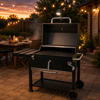 Lampe de barbecue au charbon de bois rechargeable, étanche IP65, 300LM, lanterne suspendue LED COB, rotation à 360 degrés, lampe portable d'extérieur