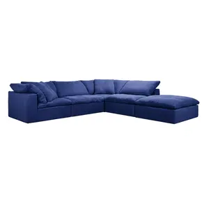 Sassanid nóng bán OEM hiện đại phòng khách sofa thoải mái nhất Linen Modular sofa cắt