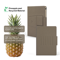 Étui pour tablette en cuir PU ananas, compostable, végétalien, écologique, avec support et fente pour cartes, logo personnalisé pour iPad Pro 11