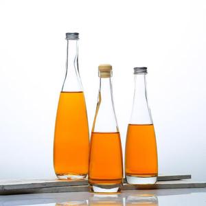Haute qualité 330ml 500ml Transparent vide <span class=keywords><strong>conique</strong></span> fruits vin glace vin bouteille en verre avec <span class=keywords><strong>bouchon</strong></span> ou <span class=keywords><strong>bouchon</strong></span> en aluminium - Product Image 1