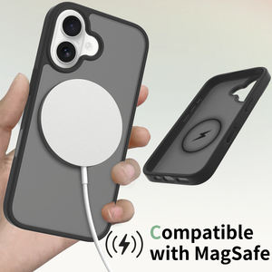 เคสโทรศัพท์อะคริลิกสุดหรูใหม่สำหรับ <span class=keywords><strong>iPhone</strong></span> 16 <span class=keywords><strong>Plus</strong></span> Pro MAX ปุ่มสัมผัส Ai สีสันสดใสพร้อมแม่เหล็กฝาครอบฝ้าและผิวด้าน - Product Image 2