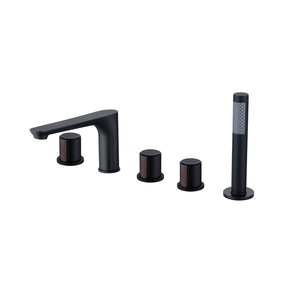 <span class=keywords><strong>Rubinetto</strong></span> da Vasca a 5 <span class=keywords><strong>Pezzi</strong></span> con Doccetta, Miscelatore in Ottone Cromato per Appartamenti, Vendita Calda - Product Image 4
