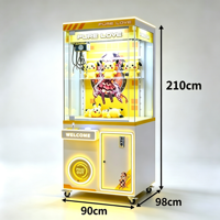 Machine à griffes à monnayeur avec éclairage LED pour salle de jeux d'enfants, machine à griffes à peluches pour salle d'arcade, pour soirées ludiques