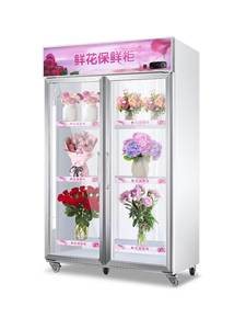 Gran oferta, refrigerador comercial de doble puerta para flores, tecnología de refrigeración por aire de ahorro de energía para floristas, tiendas de bodas - Product Image 2