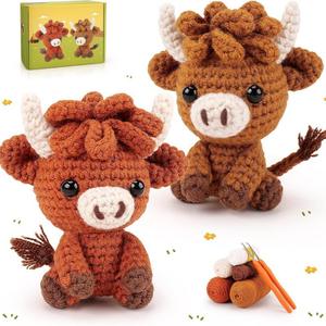 Kit Personalizzato per Uncinetto in Lana, Fai da Te, Animali Intrecciati, Artigianato Fatto a Mano, Motivi Cartoon, Decorazione Casa in Morbida Tela - Product Image 4