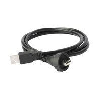 Câble de connecteur d'aviation circulaire Lshitech USB 2.0 étanche IP68 avec contacts en cuivre et boîtier en plastique, personnalisable