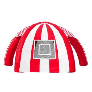 Tenda gonfiabile in PVC resistente alle intemperie con Design a strisce rosse e bianche con configurazione rapida per eventi e manopole accattivanti per uso di emergenza - Product Image 2