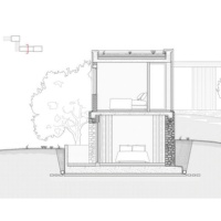 Conception personnalisée de villa moderne en pierre naturelle et bois avec plan d'étage en pente, rendu 3D et conseil complet