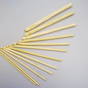 Ago cerchio di bambù, gancio di bambù, tubo bianco cerchio per maglieria 40cm 60cm 80cm bambù cerchio strumento per maglieria - Product Image 5