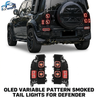 Feux arrière OLED à motifs variables pour Land Rover Defender 20-25, ensemble de feux arrière fumés avec affichage multi-graïphique, Plug & Play