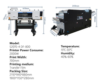 Imprimante DTF grand format 60 cm (24 pouces) automatique avec 4 têtes I3200/XP600 pour textile - Prix