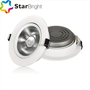 New Design ultra slim round ceiling spotlights adjustable led recessed downlight led COB high quality for project