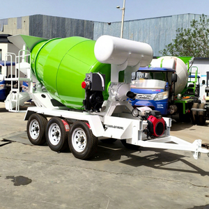 Costo Personalizado para Mezcladora de Concreto Montada en Remolque de 3 CBM |   Conducción a <span class=keywords><strong>Gasolina</strong></span> y Configuración de Neumáticos Múltiples - Product Image 1