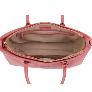 Bolso de Mano de Cuero Rosa Personalizado y Portátil con Correa de Hombro Desmontable, Bolso de Hombro de Alta Calidad al por Mayor de Fábrica - Product Image 6