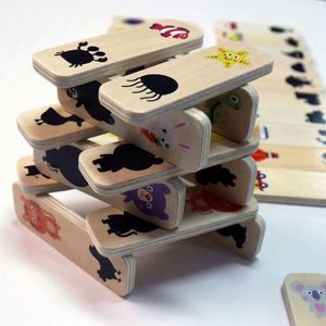 Nuevo Diseño Montessori, Rompecabezas Creativo y Divertido, Dominó de Madera para Niños, Juego de Emparejamiento de Sombras - Product Image 6