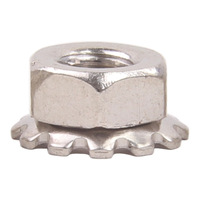 Prix d'usine Écrous de blocage K-lock à dents en acier inoxydable galvanisé et zingué, filetage métrique M3 M4 M5 M6, pour meubles