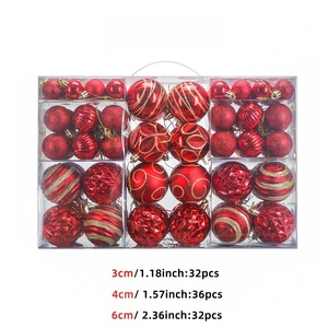 ลูกบอลคริสต์มาสขนาด 3/4/6 ซม. ชุด 100 ชิ้น ลูกบอลเพ้นท์สี สำหรับตกแต่งต้นคริสต์มาส งานเทศกาล และงานปาร์ตี้ - Product Image 5