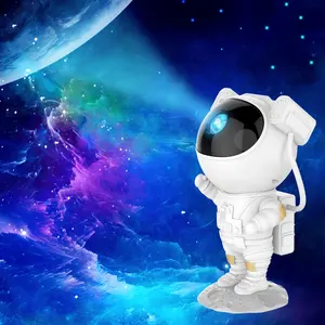 Vendita all'ingrosso Dropshipping astronauta a forma di proiettore stellato luce notturna camera da letto lampada di proiezione decorazione della stanza
