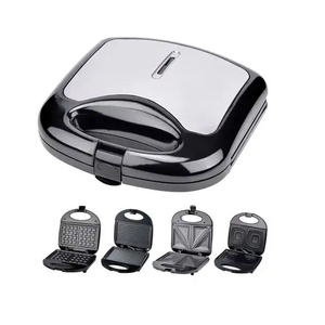 Mini máquina para hacer gofres 4 3 en 1, tostadora para desayuno, sándwich, taza DONET, pastel pop, máquina eléctrica para hacer gofres, gofres desmontables - Product Image 1